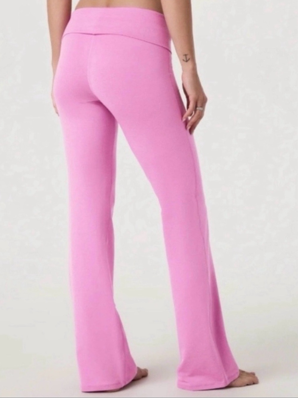 Vuori Women's Halo Foldover Pant Azalea Pink Heather Size Large - Picture 2 of 8